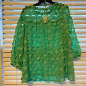 Ladies green top